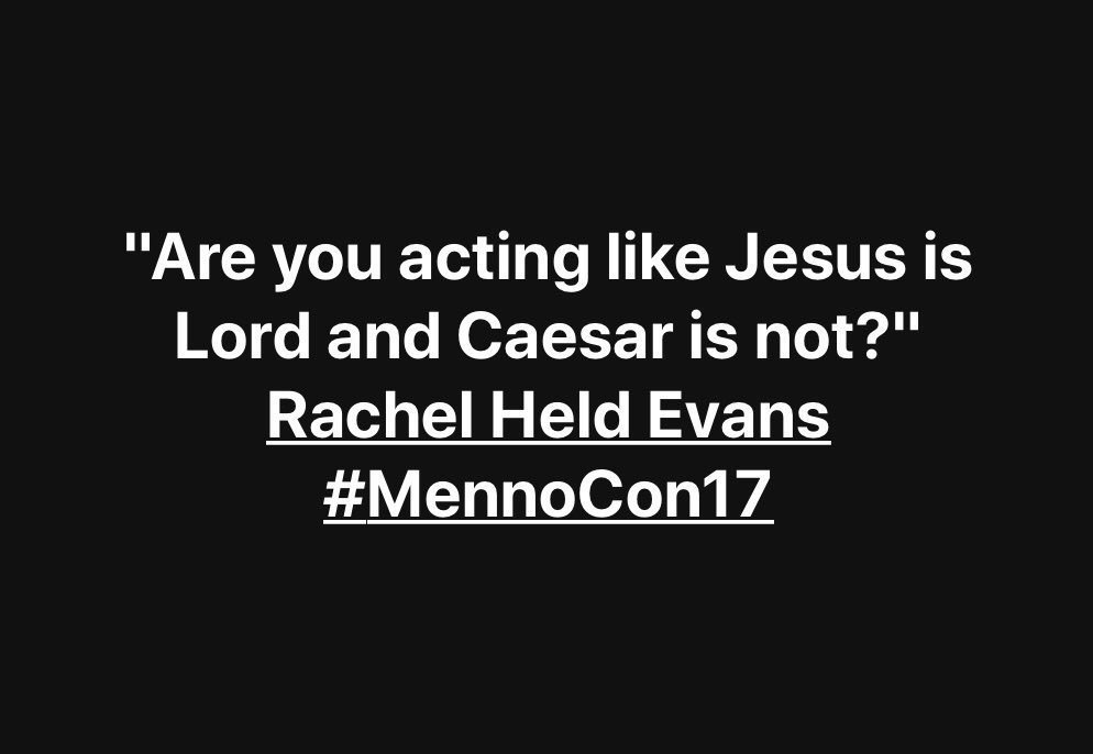 Are you acting like Jesus is Lord and Caesar is not?