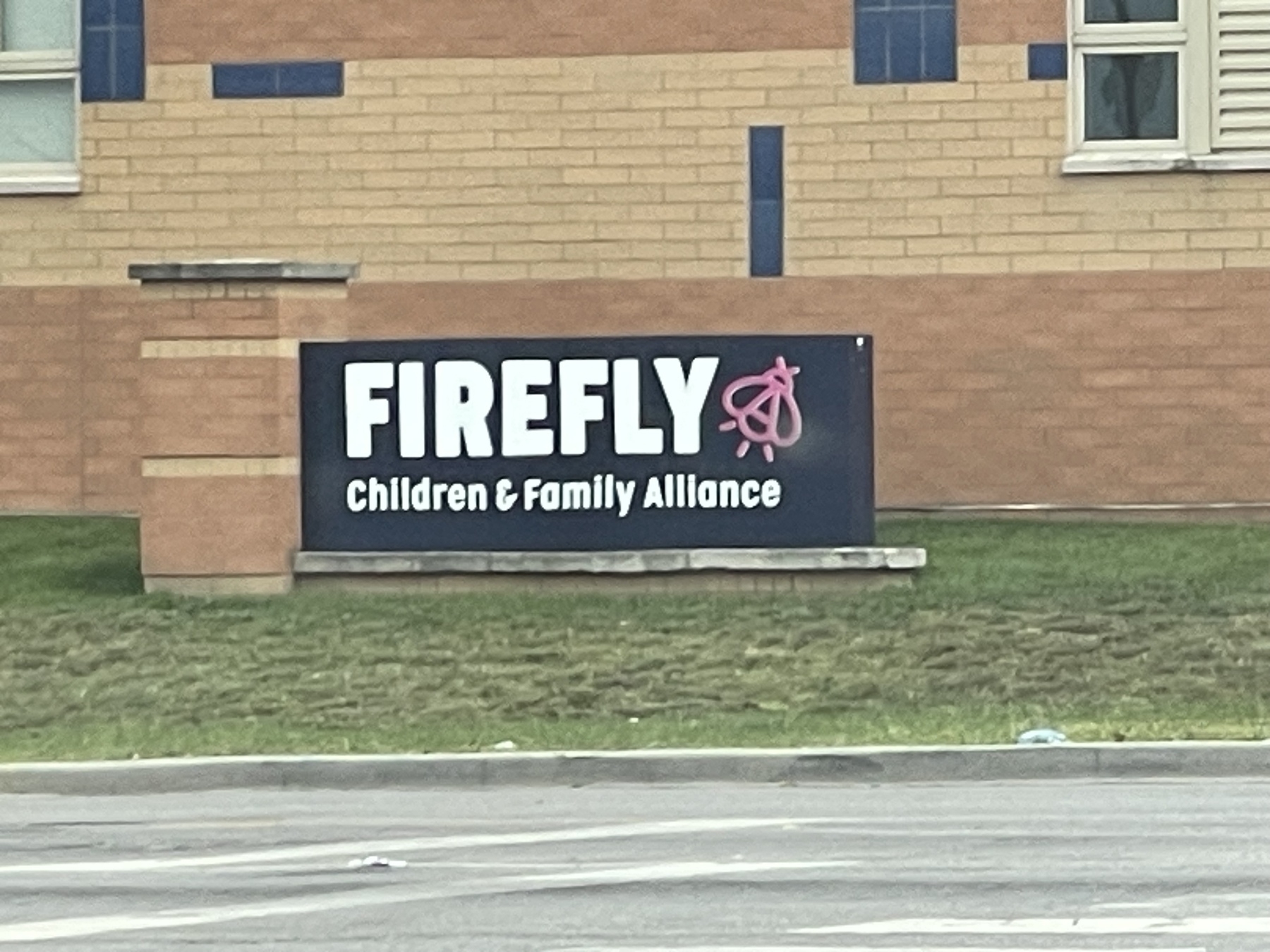 “Firefly Children & Family Alliance” with a firefly logo that looks like it has a circle-A in it